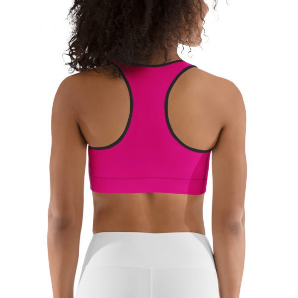 Sports Bra pink/black - Image 3